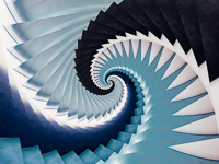 Dia gallery with black stripes