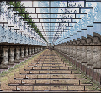 Ellis Is. painted window